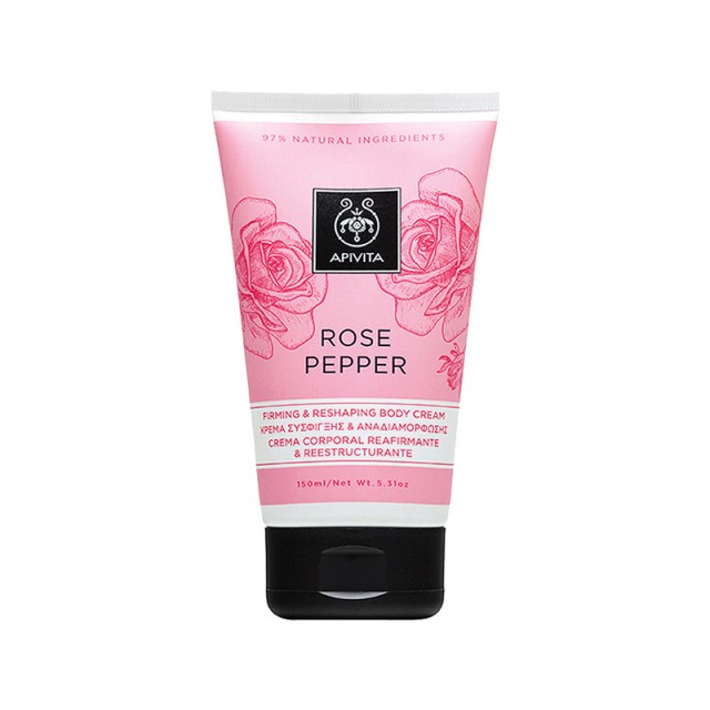 APIVITA Rose Pepper Κρέμα Σύσφιξης Σώματος 150ml
