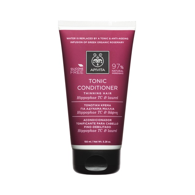 APIVITA Conditioner Κρέμα για Αδύναμα Μαλλιά με Hippophae TC & Δάφνη 150ml