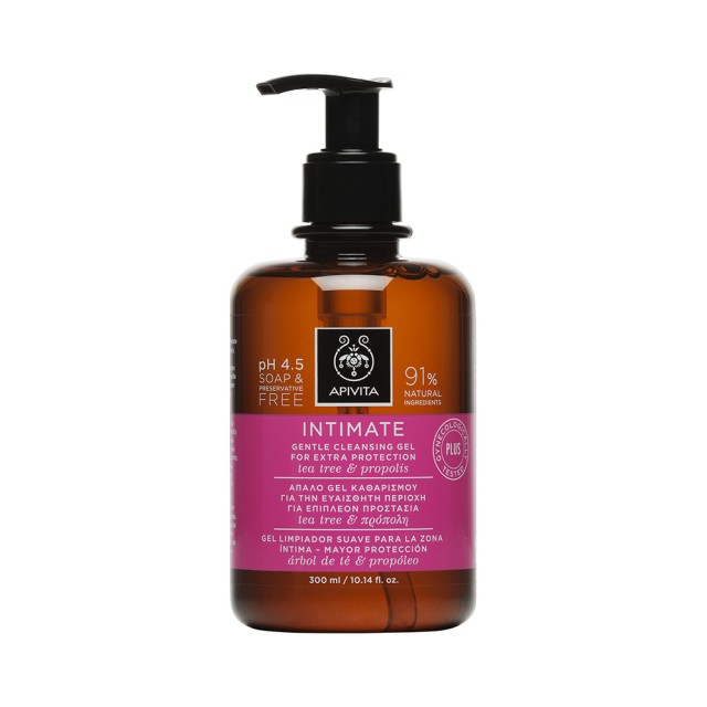 APIVITA Intimate Plus Gentle Cleansing Gel With Propolis & Tea Tree 300ml