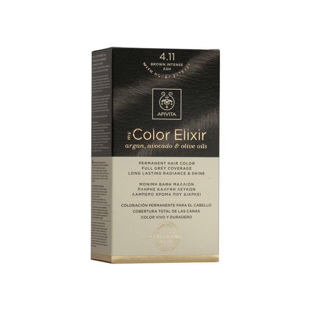 APIVITA My Color Elixir N4,11 Καστανό Έντονο Σαντρέ