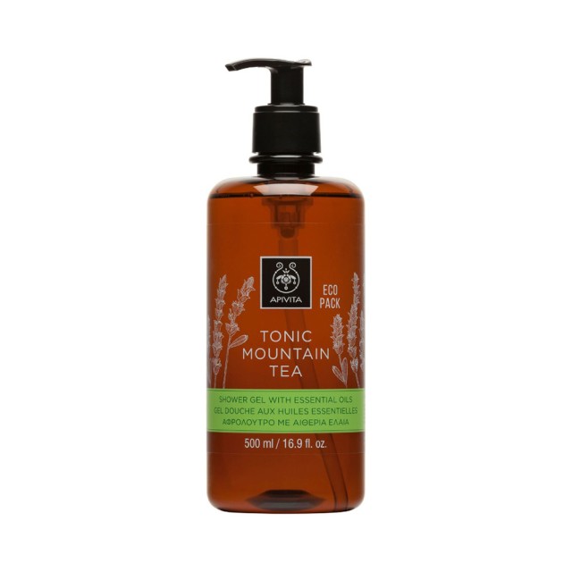 APIVITA Eco Pack Shower Gel Tonic Mountain Tea 500ml