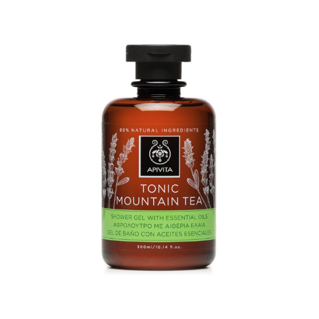 APIVITA Tonic Mountain Tea Αφρόλουτρο σε Gel με Αιθέρια Έλαια 250ml