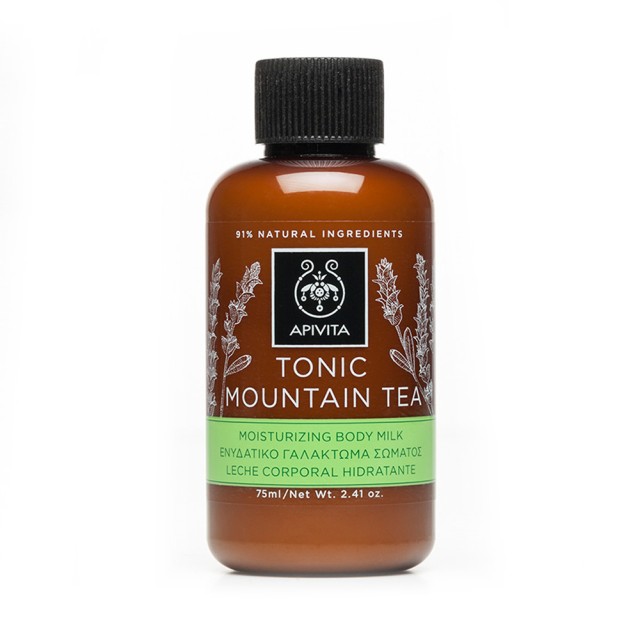 APIVITA Tonic Mountain Tea Ενυδατικό Γαλάκτωμα Σώματος 75ml