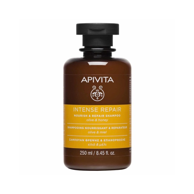 APIVITA Nourishing & Repairing Σαμπουάν Θρέψης και Επανόρθωσης με Ελιά & Μέλι 250ml