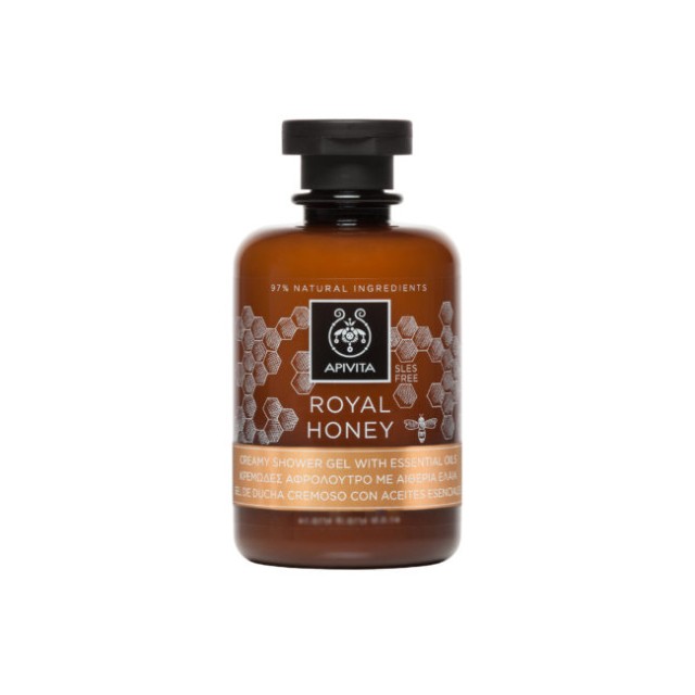 APIVITA Royal Honey Κρεμώδες Aφρόλουτρο με Aιθέρια Έλαια 250ml