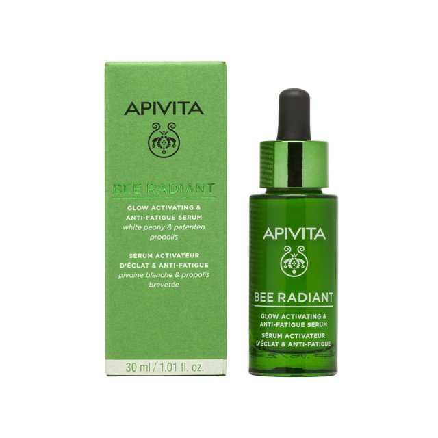 APIVITA Bee Radiant Shine Activation Serum Ορός Ενεργοποίησης Λάμψης για Ξεκούραστη Όψη 30ml