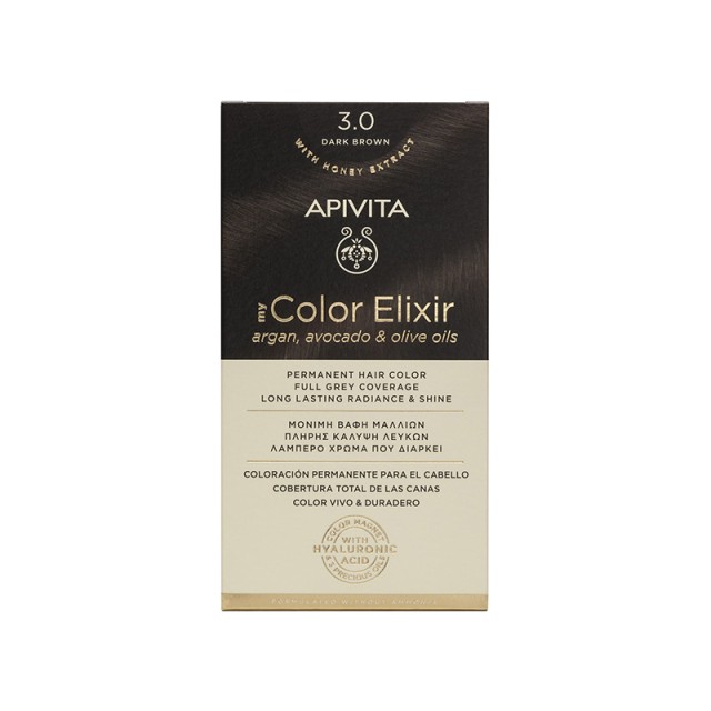 APIVITA My Color Elixir N3,0 Καστανό Σκούρο