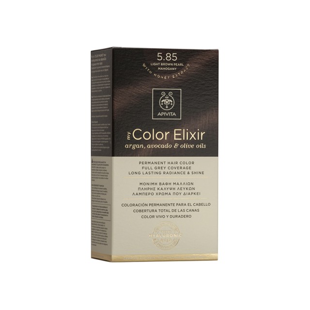 APIVITA My Color Elixir N5,85 Καστανό Ανοιχτό Περλέ