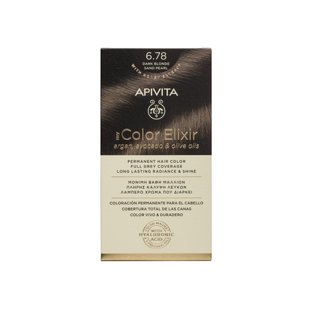 APIVITA My Color Elixir N6,78 Ξανθό Σκούρο Μπεζ Περλέ