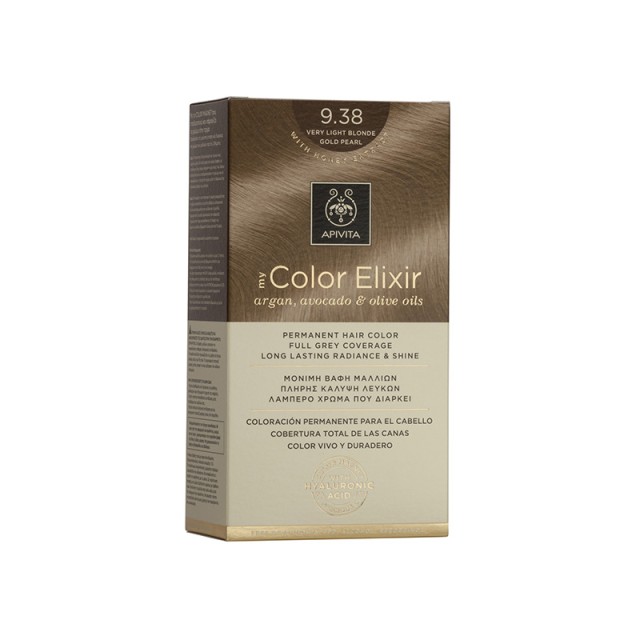 APIVITA My Color Elixir N9,38 Ξανθό Πολύ Ανοιχτό Μελί Περλέ