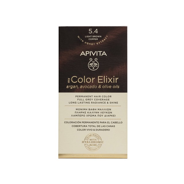 APIVITA My Color Elixir N5,4 Καστανό Ανοιχτό Χάλκινο