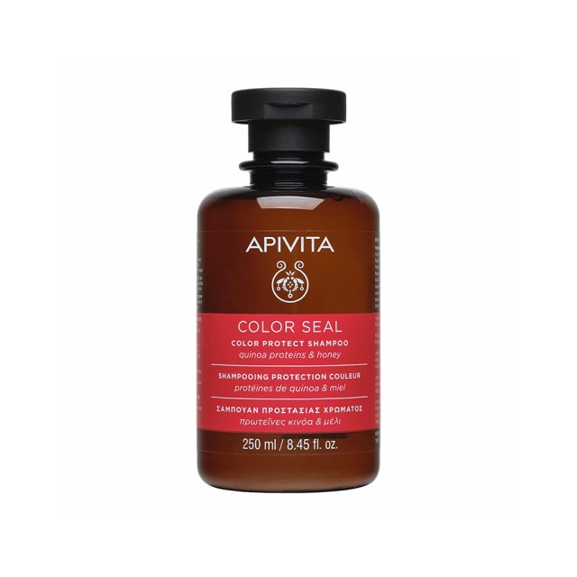 APIVITA Color Seal Σαμπουάν Προστασίας Χρώματος με Πρωτεΐνες Κινόα & Μέλι 250ml