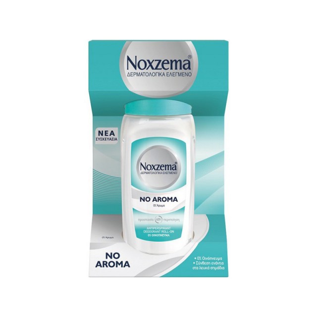 NOXZEMA Roll On No Aroma Γυναικείο Αποσμητικό Χωρίς Άρωμα 48ωρης Προστασίας 50ml