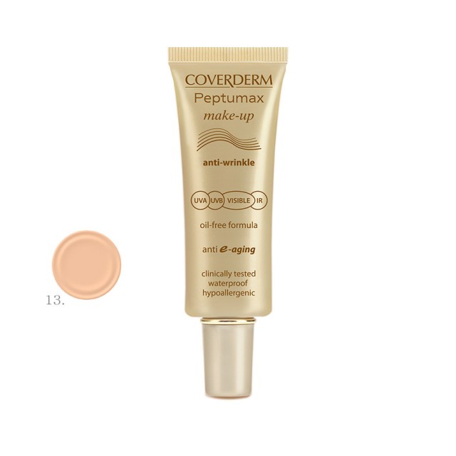 COVERDERM Peptumax Make Up Anti-Wrinkle Oil-Free Formula SPF50+ Make-up Κατά των Ρυτίδων & των Λεπτών Γραμμών 13 30ml