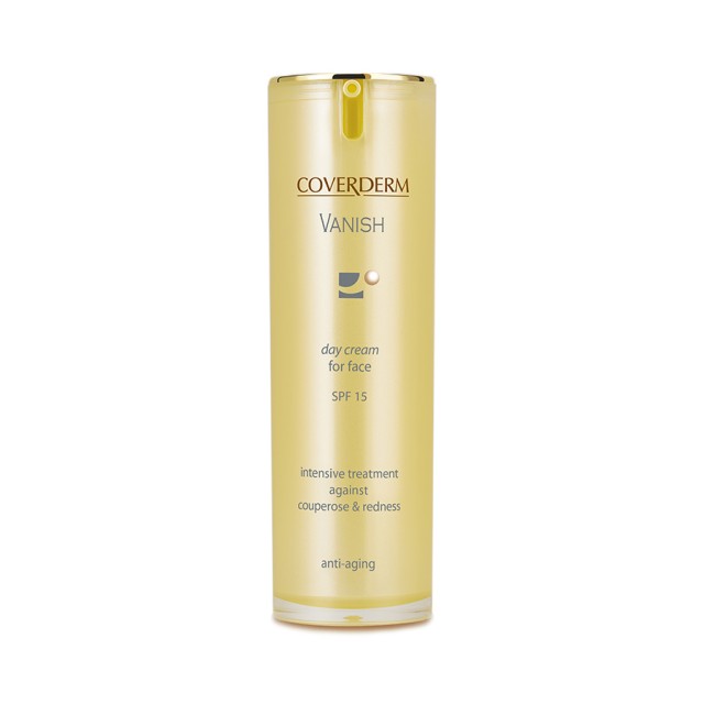 COVERDERM Vanish Day Face Cream SPF15 Κρέμα Ημέρας Κατά Των Ευρυαγγειών 30ml