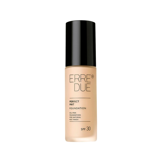 ERRE DUE Perfect Mat Foundation Blanc 01A Υψηλή Κάλυψη για Λιπαρές - Μικτές Επιδερμίδες 30ml