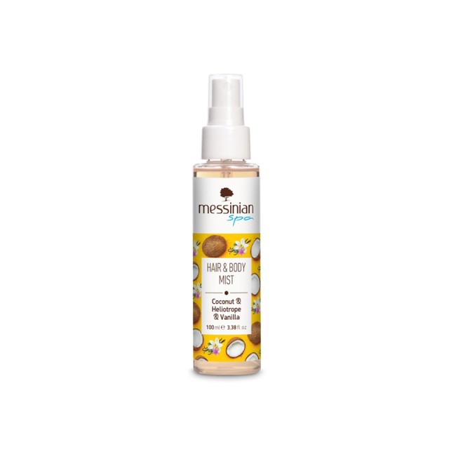 MESSINIAN SPA Hair & Body Mist Καρύδα, Ηλιοτρόπιο & Βανίλια 100ml