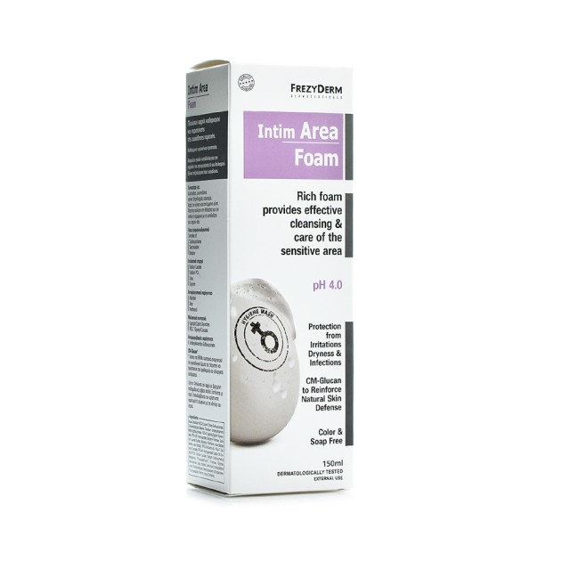FREZYDERM Intim Area Foam Αφρός Καθαρισμού για την Ευαίσθητη Περιοχή 150ml