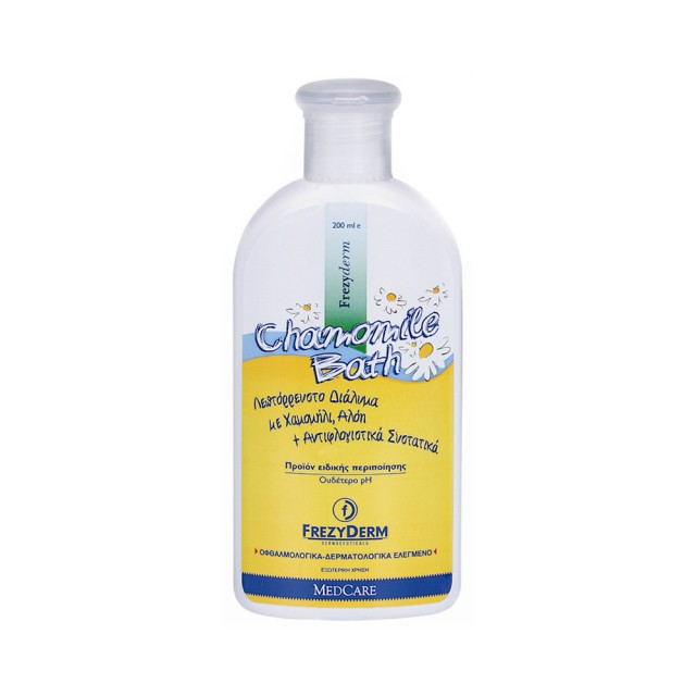 FREZYDERM Baby Chamomile Bath Διάλυμα Καθαρισμού για Ευαίσθητη Επιδερμίδα 200ml
