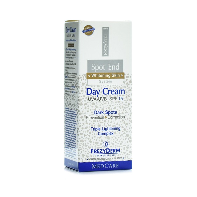 FREZYDERM Spot End Day Cream SPF15 Λευκαντική Κρέμα Ημέρας 50ml