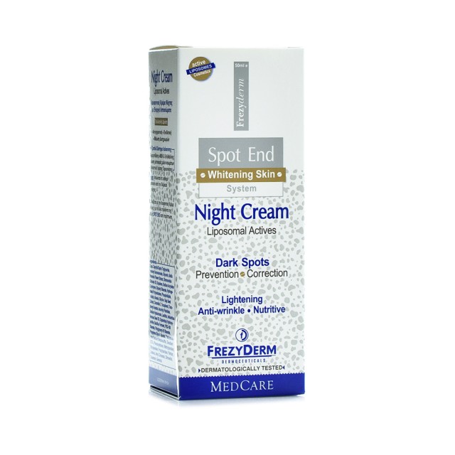 FREZYDERM Spot End Night Cream Λευκαντική Κρέμα Νυκτός 50ml