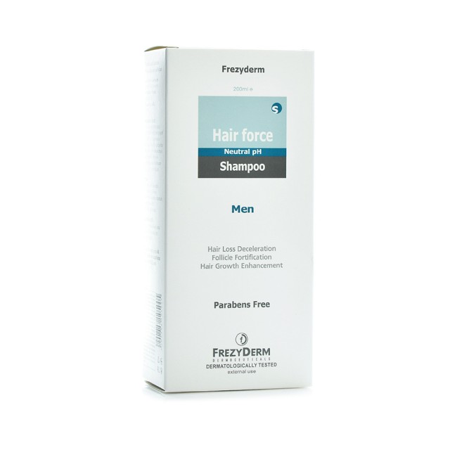 FREZYDERM Hair Force Men Shampoo Σαμπουάν κατά της Τριχόπτωσης Για Άνδρες 200ml