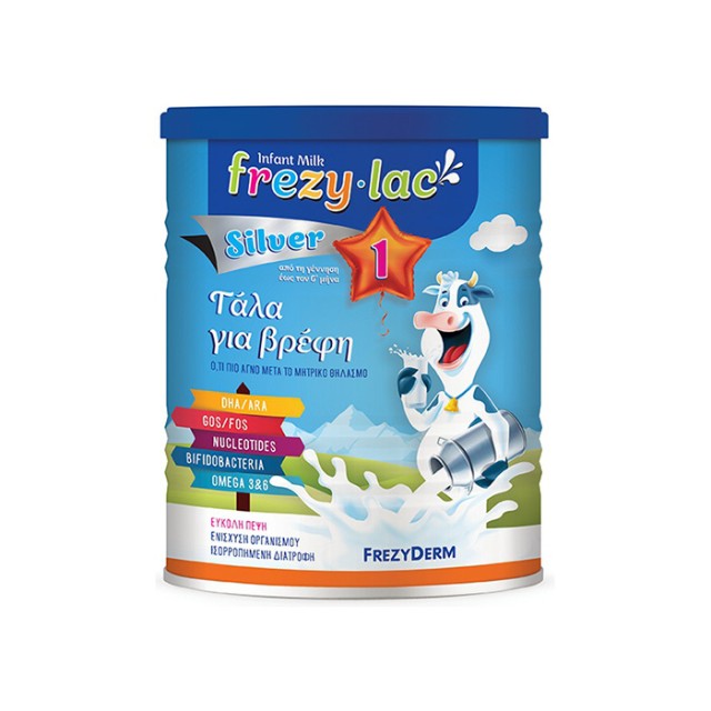 FREZYDERM Frezylac Silver 1 Αγελαδινό Γάλα σε Σκόνη έως τον 6m+ 400gr