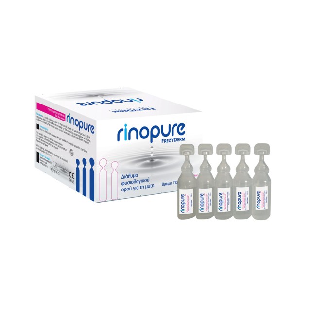 FREZYDERM Rino Pure Στείρο Ισότονο Διάλυμα Χλωριούχου Νατρίου 0,9% 30 Αμπούλες x 5ml
