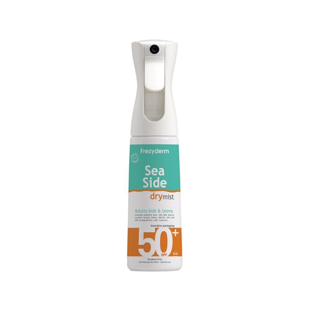 FREZYDERM Sea Side Dry Mist SPF50+ Αντιηλιακό Σώματος για Παιδιά, Εφήβους & Ενήλικες 300ml