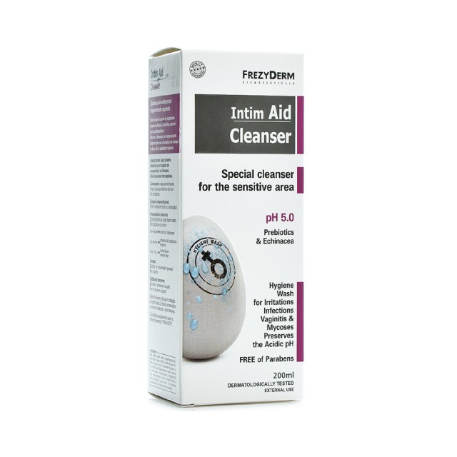 FREZYDERM Intim Aid Cleanser Ph5 Καθαριστικό για την Ευαίσθητη Περιοχή 200ml