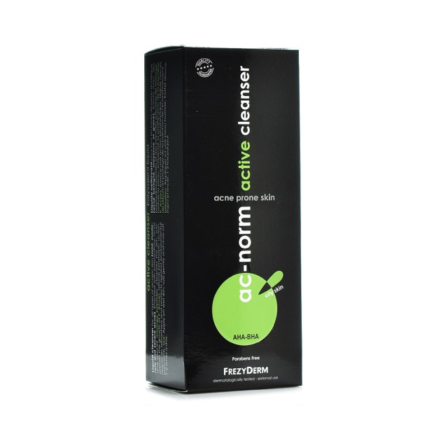 FREZYDERM Αc-Norm Active Cleanser AHA-BHA Υγρό Καθαρισμού Προσώπου για Ακνεϊκές Επιδερμίδες 200ml