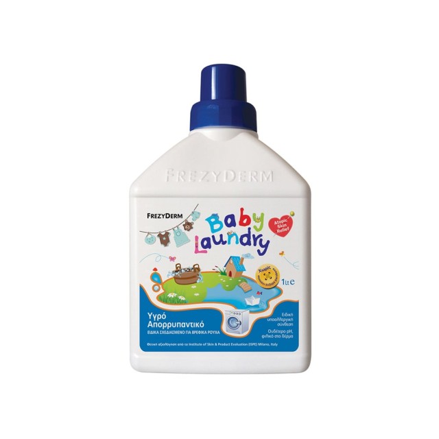 FREZYDERM Baby Laundry Υγρό Απορρυπαντικό Ειδικά Σχεδιασμένο Για Βρεφικά Ρούχα 1Lit