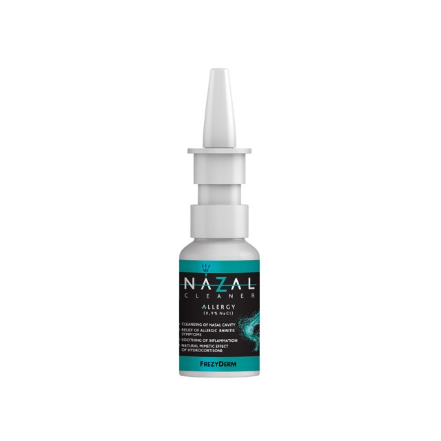 FREZYDERM Nazal Cleaner Allergy (0,9% Nacl) Υπέρτονο Αλατούχο Διάλυμα Κατά της Αλλεργικής Ρινίτιδας 30ml