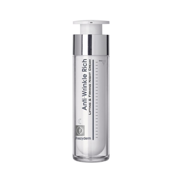 FREZYDERM Anti Wrinkle Rich Night Cream (45+) Αντιρυτιδική Κρέμα Νύχτας Πλούσιας Υφής 50ml