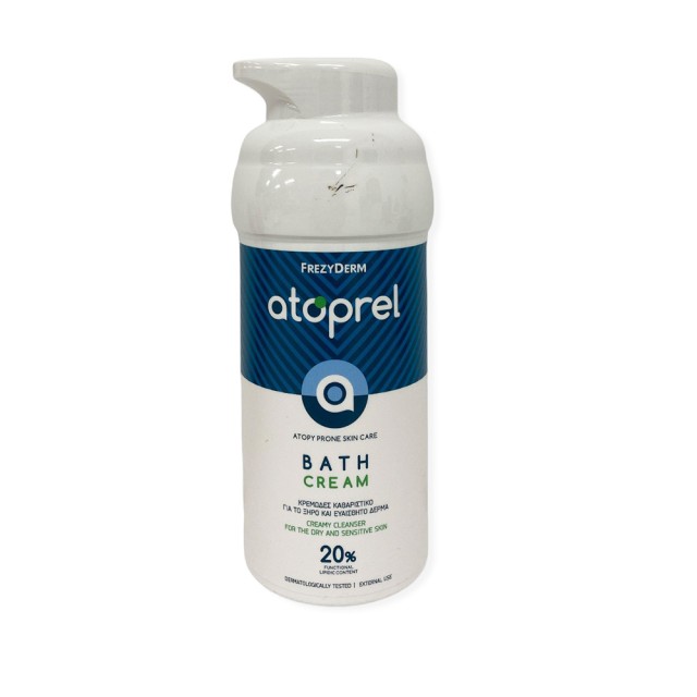 FREZYDERM Atoprel Bath Cream Κρεμώδες Καθαριστικό Προσώπου - Σώματος για Ξηρές - Ευαίσθητες και με Τάση Ατοπίας Επιδερμίδες 300ml
