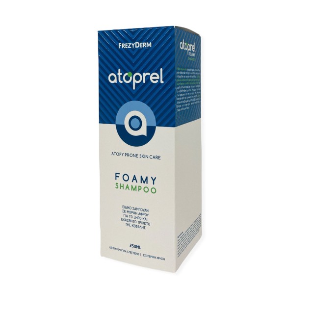 FREZYDERM Atoprel Foamy Shampoo Dry, Sensitive Scalp Σαμπουάν σε Μορφή Αφρού για Ξηρό & Ευαίσθητο Τριχωτό της Κεφαλής 250ml