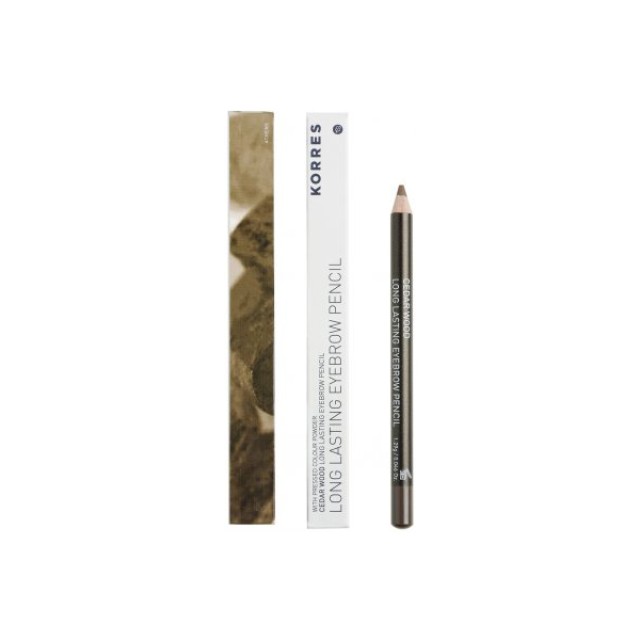 KORRES Eyebrow Pencil 01 Dark Shade Μολύβι Φρυδιών σε Σκούρα Απόχρωση