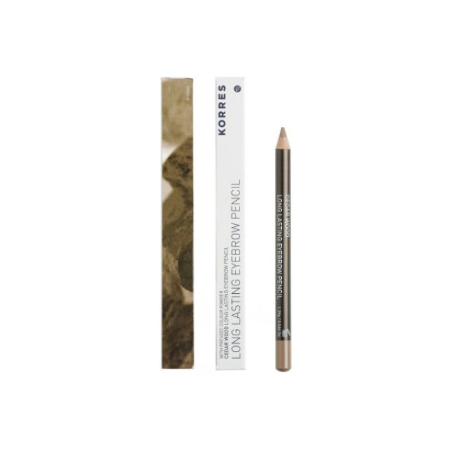 KORRES Eyebrow Pencil 02 Medium Shade Μολύβι Φρυδιών σε Μεσαία Απόχρωση