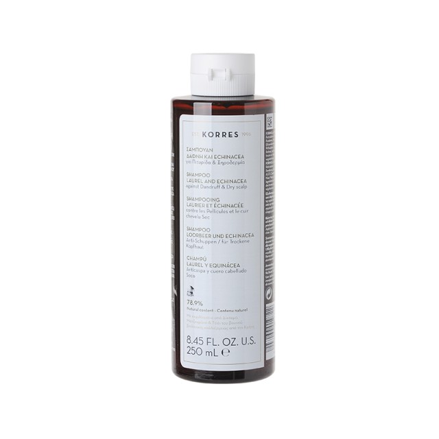 KORRES Σαμπουάν Δάφνη & Echinacea για Πιτυρίδα και Ξηροδερμία 250ml