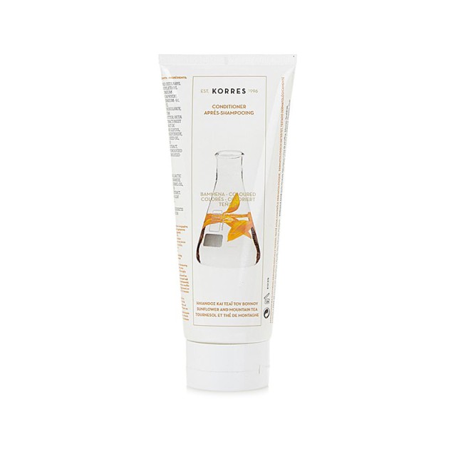 KORRES Conditioner For Dyed Hair Μαλακτική Κρέμα για Βαμμένα Μαλλιά με Ηλίανθο & Τσάι του Βουνού 200ml