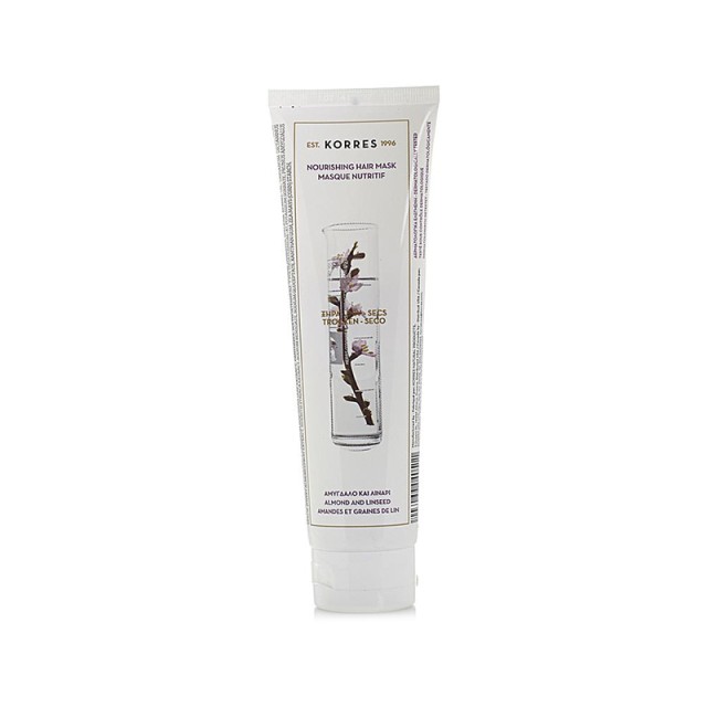 KORRES Nourishing Mask Μάσκα Θρέψης με Αμύγδαλο & Λινάρι για Ξηρά & Αφυδατωμένα Μαλλιά 125ml