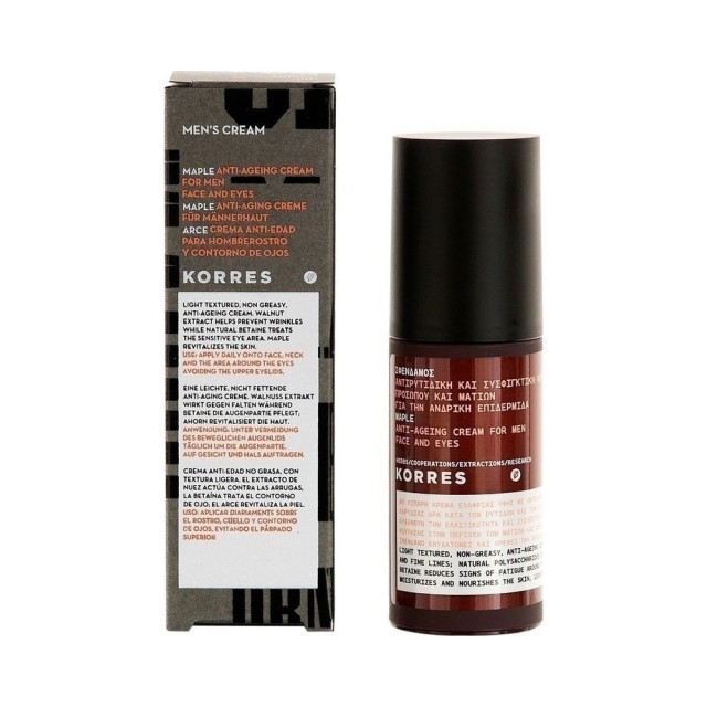 KORRES Men Anti-Wrinkle & Firming Face & Eye Cream with Maple 50ml