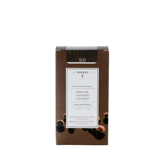 KORRES ARGAN OIL Advanced Colorant 5.0 Καστανό Ανοιχτό