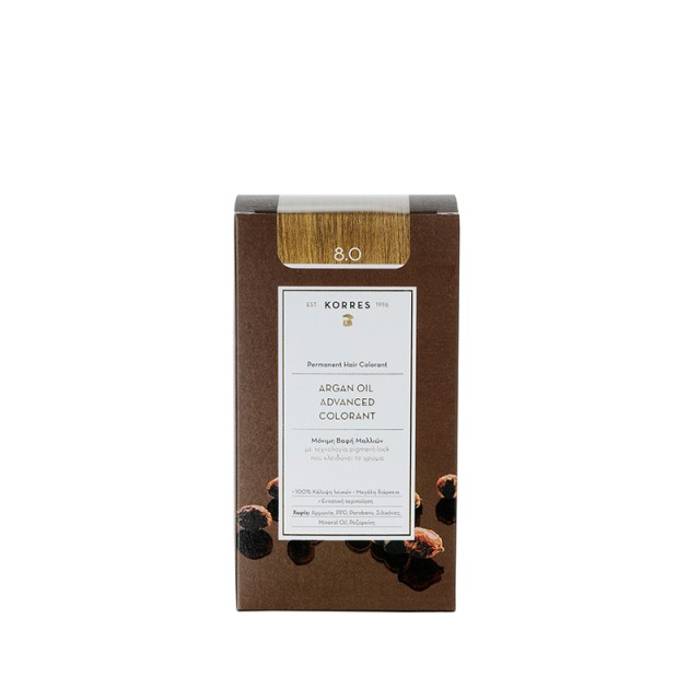 KORRES ARGAN OIL Advanced Colorant 8.0 Ξανθό Ανοικτό
