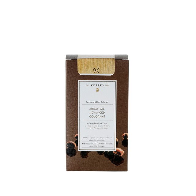 KORRES ARGAN OIL Advanced Colorant 9.0 Ξανθό Πολύ Ανοιχτό