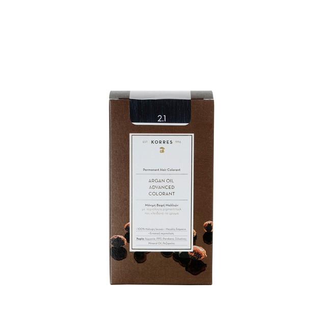 KORRES ARGAN OIL Advanced Colorant 2.1 Μαύρο Μπλε