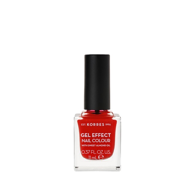 KORRES Gel Effect Βερνίκι Νυχιών Nail Color 48 Coral Red