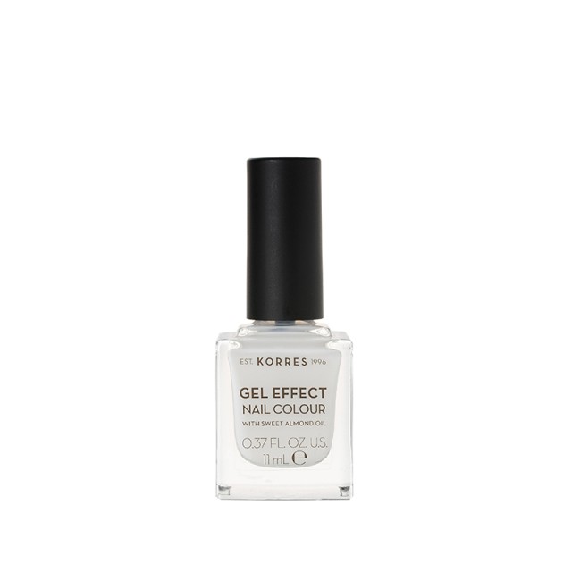 KORRES Gel Effect Βερνίκι Νυχιών Nail Color 2 Porcelain White