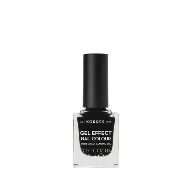 KORRES Gel Effect Βερνίκι Νυχιών Nail Colour 100 Black