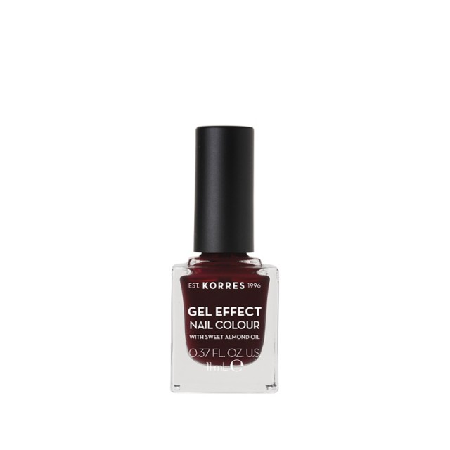KORRES Gel Effect Βερνίκι Νυχιών Nail Colour 57 Burgundy Red